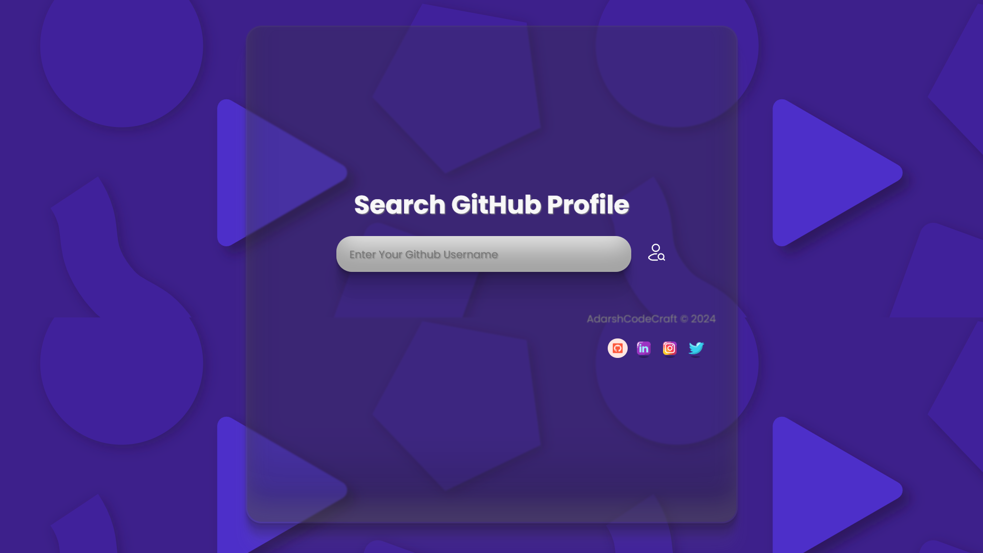 github profile website screenshot